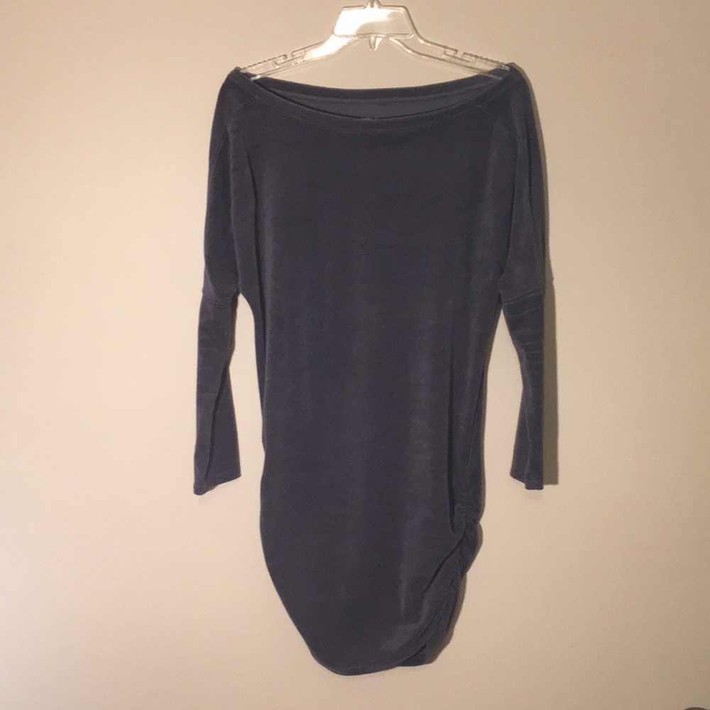 Heather Grey Off-the-Shoulder Sweater Dress